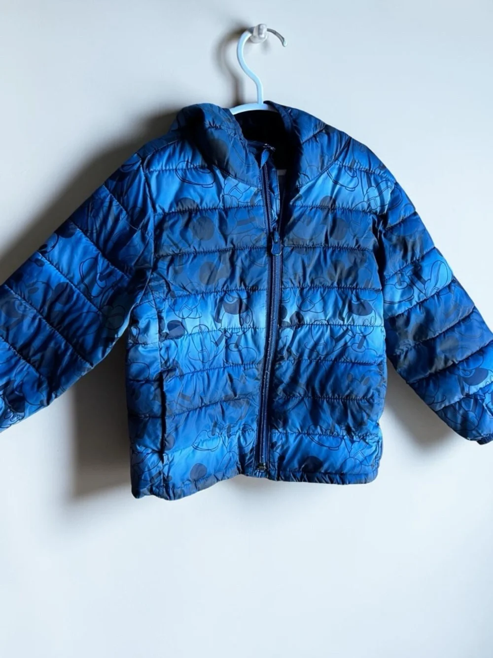 GAP Disney Kids Mickey Blue Water Resistant Lightweight 3T Puffer Jacket